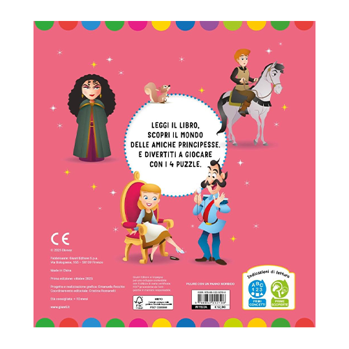 Giunti Libro Maxi Puzzle Disney Principesse Migliori Amiche