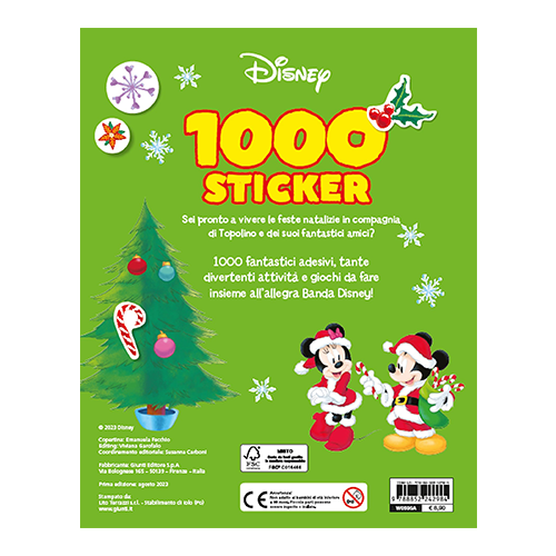 Giunti 1000 Sticker Natale Disney