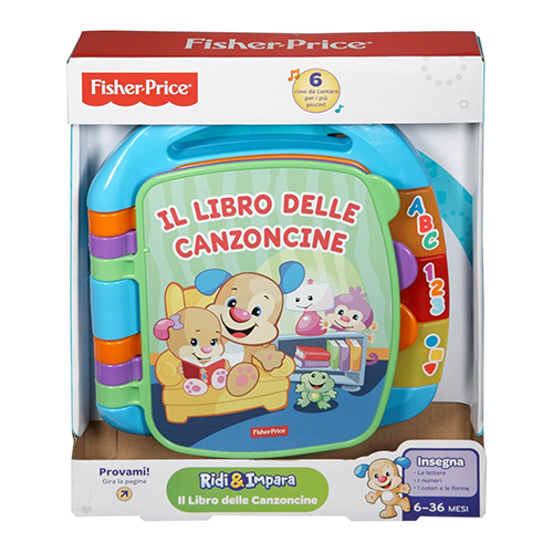 Fisher Price Libro Delle Canzoncine Ridi & Impara