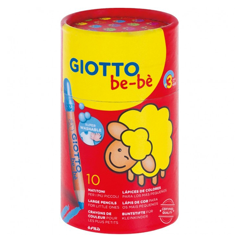 Giotto be-bè Barattolo SuperMatitoni 10pz Giotto be-bè Barattolo SuperMatitoni 10pz