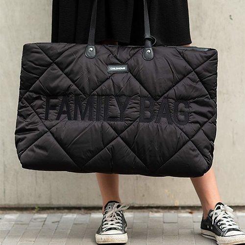 Childhome Family Bag Trapuntata Nera