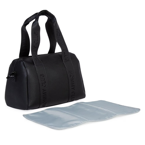 Childhome Borsa Mommy Club Signature Simil Pelle Nera