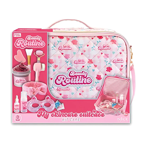 Pink My Skincare Suitcase Beauty Routine