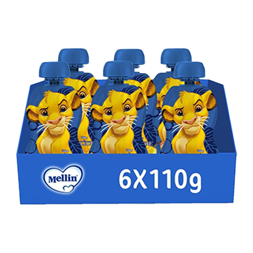 Mellin Pouch Disney Re Leone Frutta Mista 6x110gr
