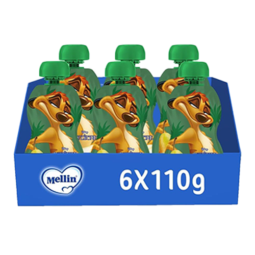 Mellin Pouch Disney Re Leone Pera 6x110gr