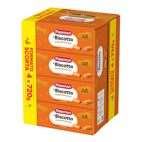 Plasmon Biscotto L'Originale Formato Scorta 4x 720gr Plasmon Biscotto L'Originale Formato Scorta 4x 720gr