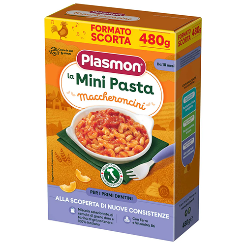 Plasmon Mini Pastina Maccheroncini 480gr