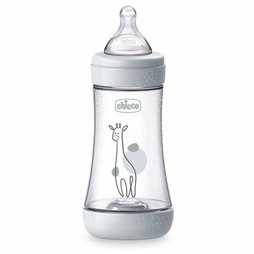 Biberon Perfect 5 Flusso Medio 240 ml Grigio