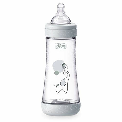 Chicco Biberon Perfect 5 Flusso Rapido 300 ml Grigio