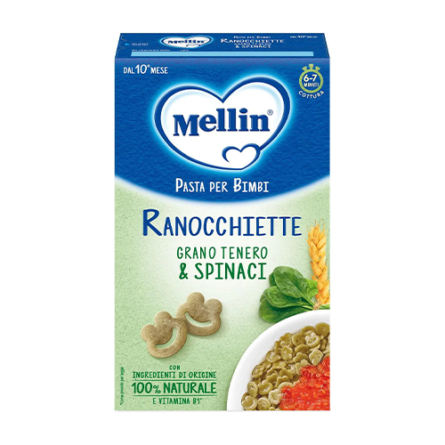 Mellin Pastina Ranocchiette con Spinaci 280gr Mellin Pastina Ranocchiette con Spinaci 280gr