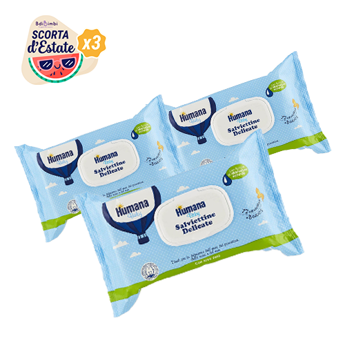 Humana Salviettine Delicate con Aloe Vera 72pz