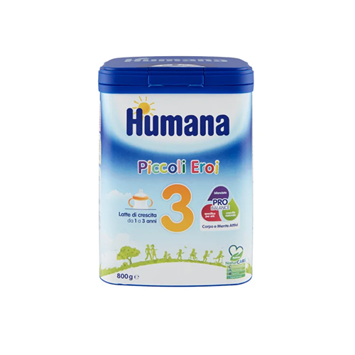 Humana Latte 3 Piccoli Eroi in Polvere 800 gr Humana Latte 3 Piccoli Eroi in Polvere 800 gr