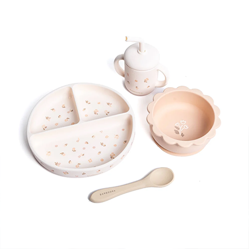 Bamboom Set Pappa- Dinner Set- Flower Field Bamboom Set Pappa- Dinner Set- Flower Field
