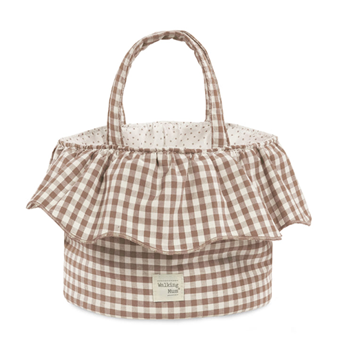 Walking Mum Cestino Organizer Praliné Vichy Moka