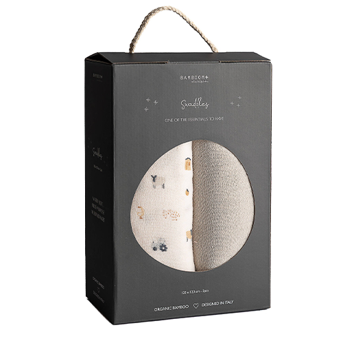 Bamboom Swaddle XL 2 Pezzi The Farm