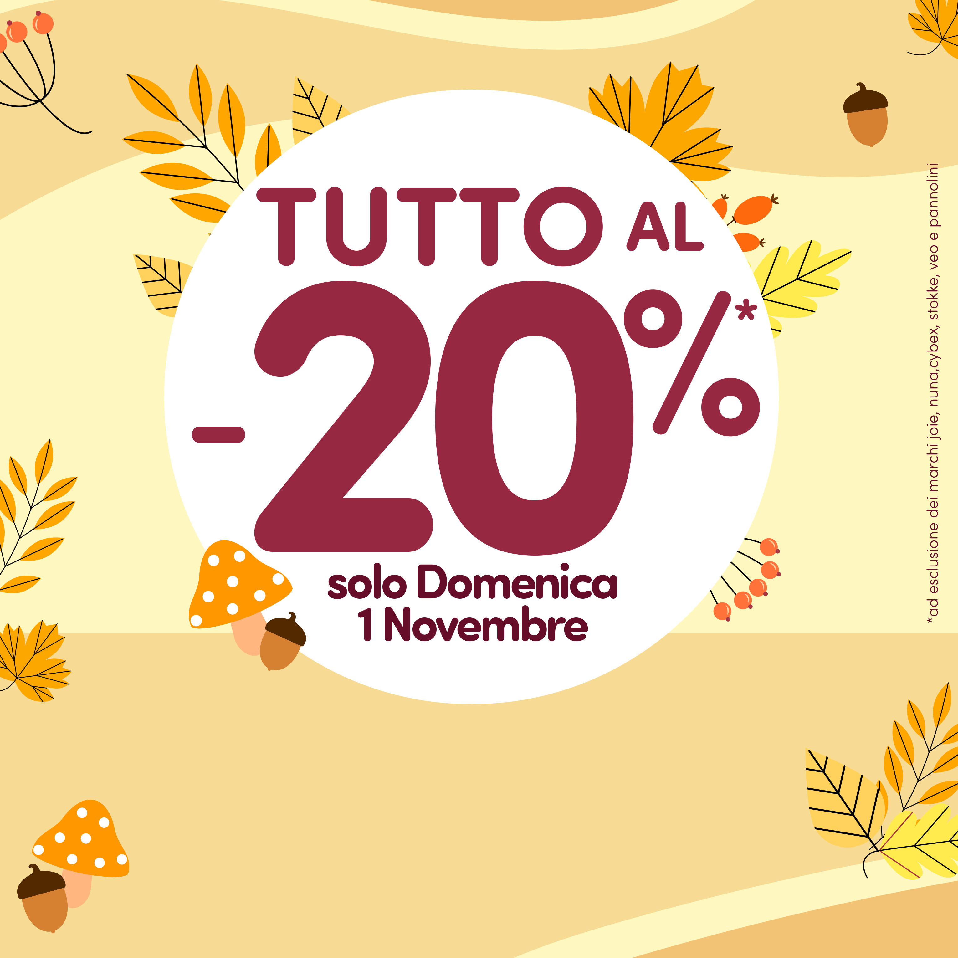 Promo tutto al 20