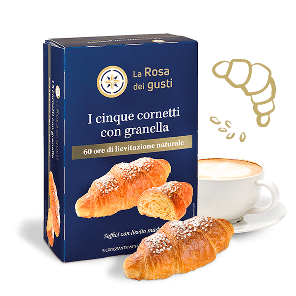Croissants with Sugar Grains