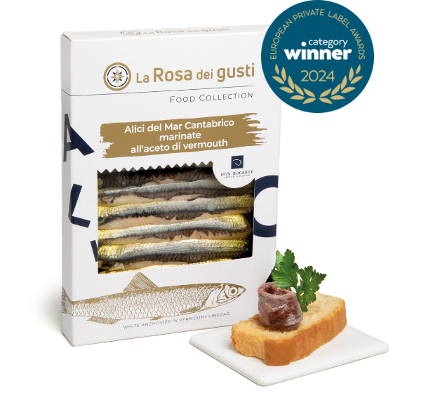 Alici del Mar Cantabrico marinate nell’aceto di vermouth