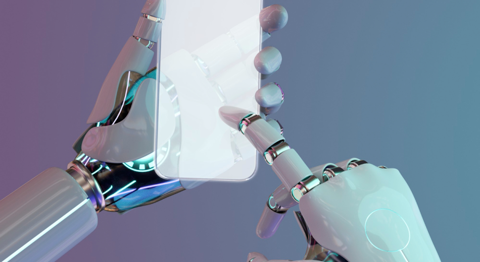 AI-powered custom chatbot illustration