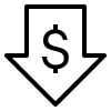 cost efficient solution icon
