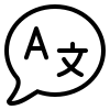 multilingual support capability icon