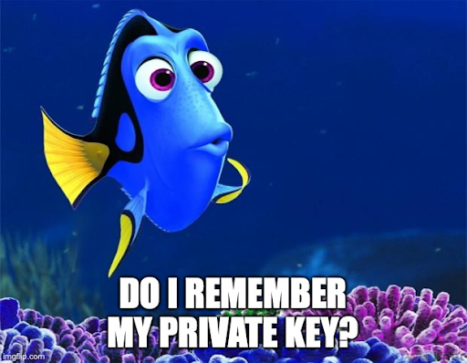 Don't Forget Your Private Key