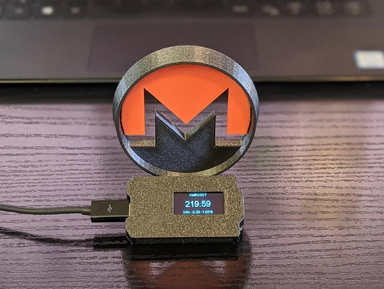 Monero price tracker