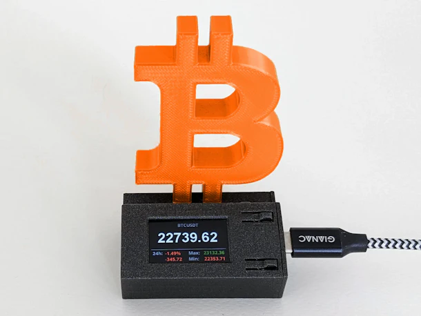 V2 - Multipurpose BTC LCD ticker ORANGE
