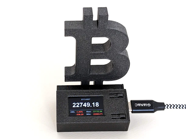 V2 - Multipurpose BTC LCD ticker BLACK
