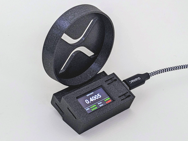 XRP device with logo