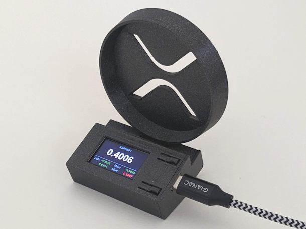 XRP desktop wifi price ticker