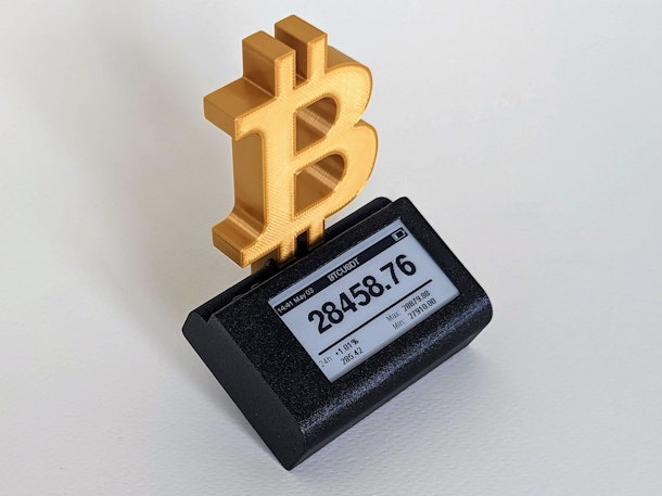Bitcoin e-ink ticker