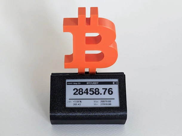 V3 - Multipurpose BTC e-ink ticker ORANGE