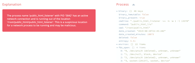 HTML listener example