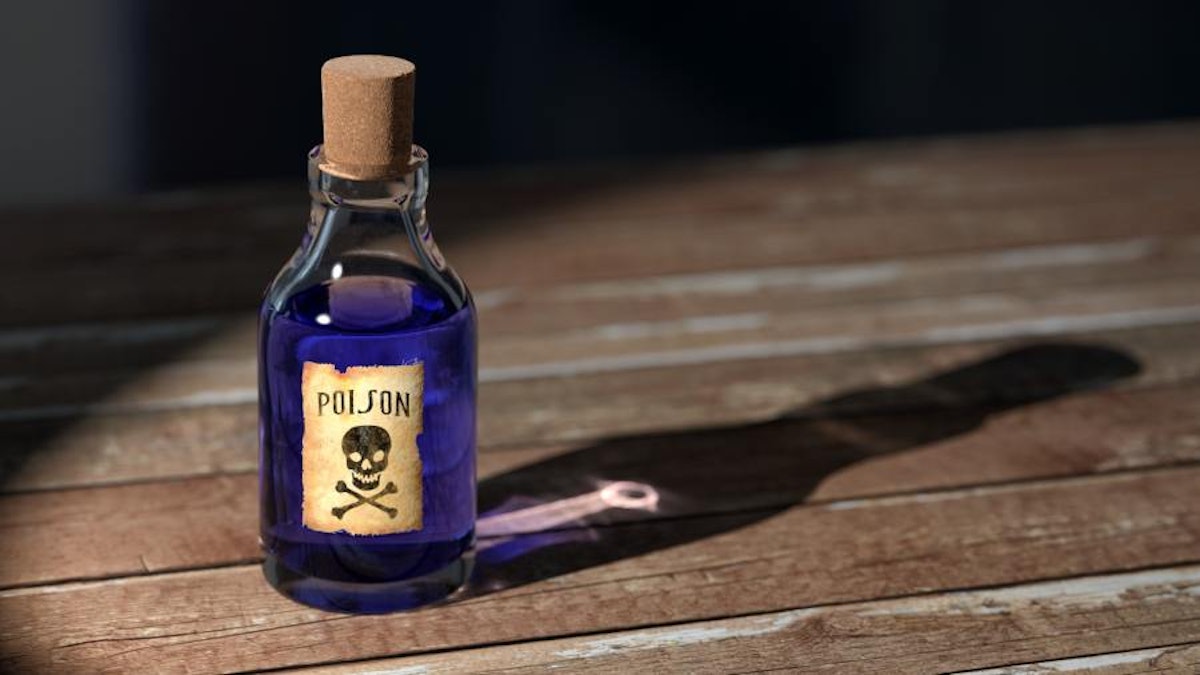 poison bottle graphic