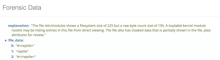 Reptile rootkit decloaked