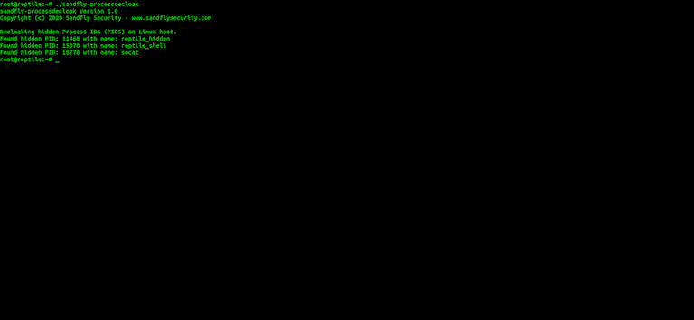 Reptile Stealth Rootkit Processes Decloaked