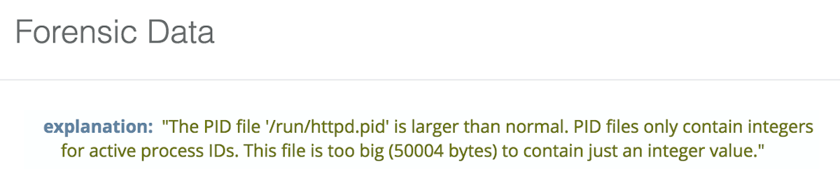 PID File Is Too Large Alert