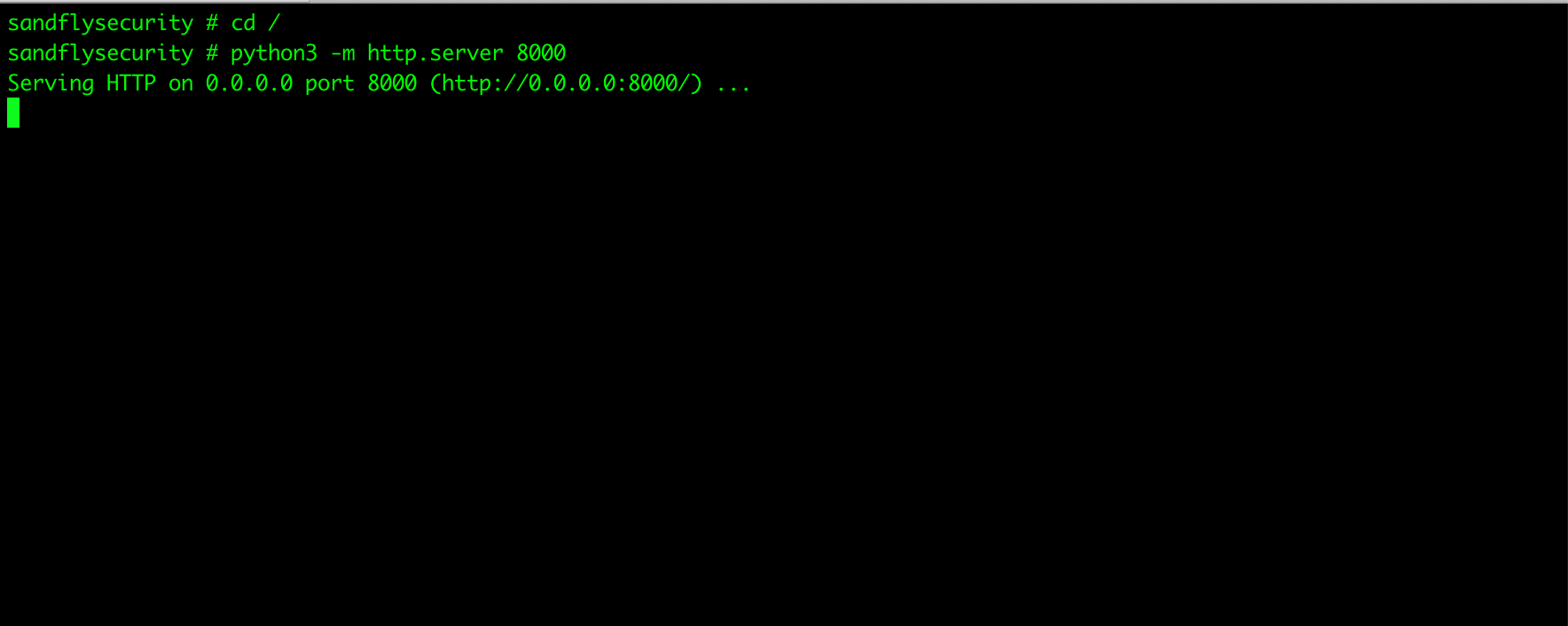 Python3 Command Line Web Server
