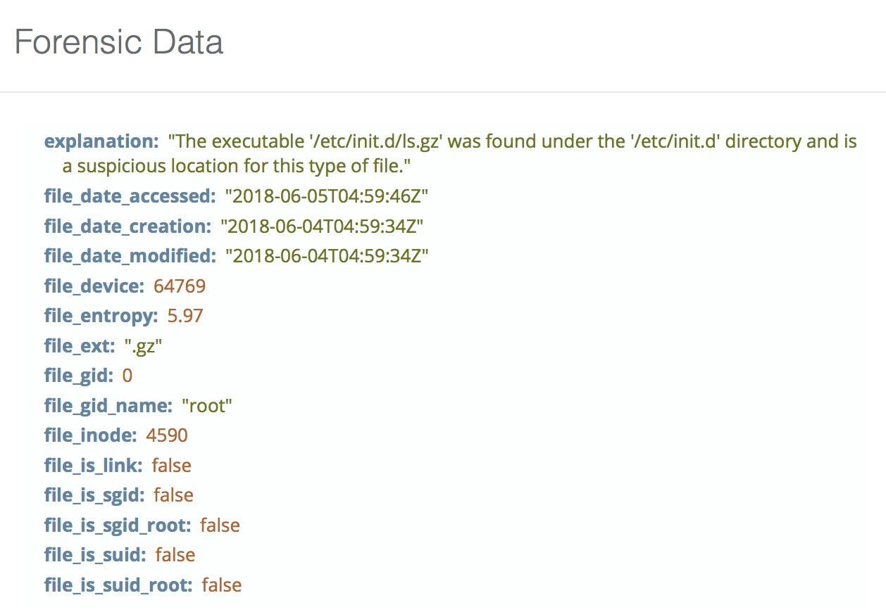 Executable binary in suspicious areas checks example