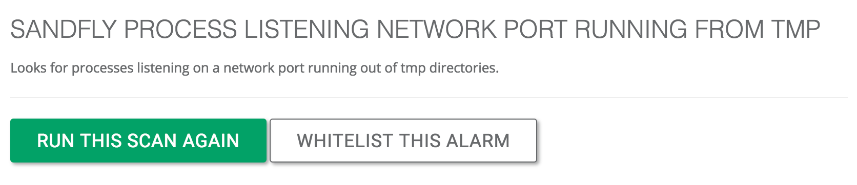 Sandfly listening network port tmp