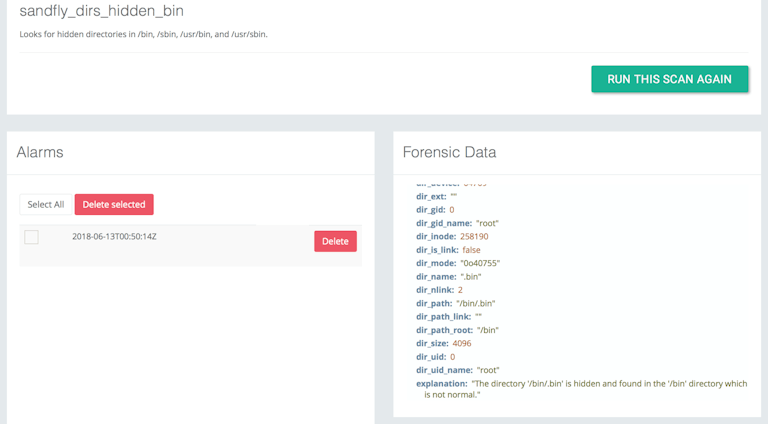 Poisoned Linux Binary Hidden Directory