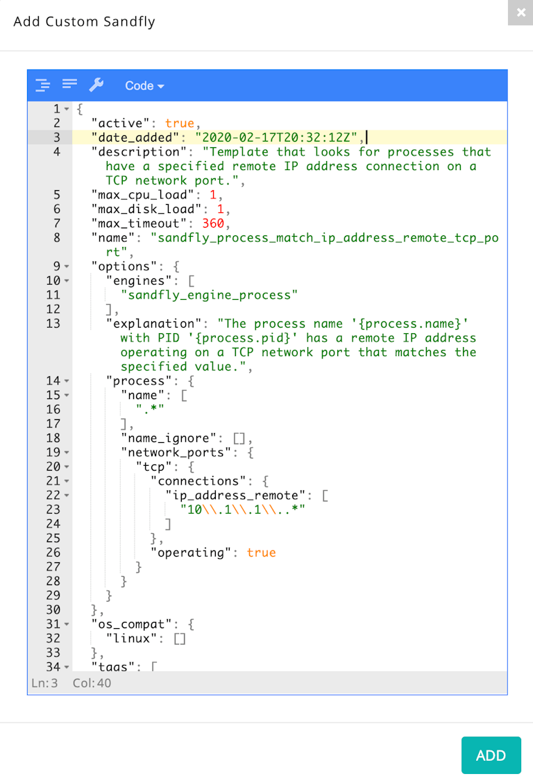 Remote IP Address on TCP Port Search