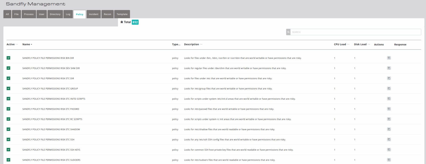 Sandfly Security Policy Checks