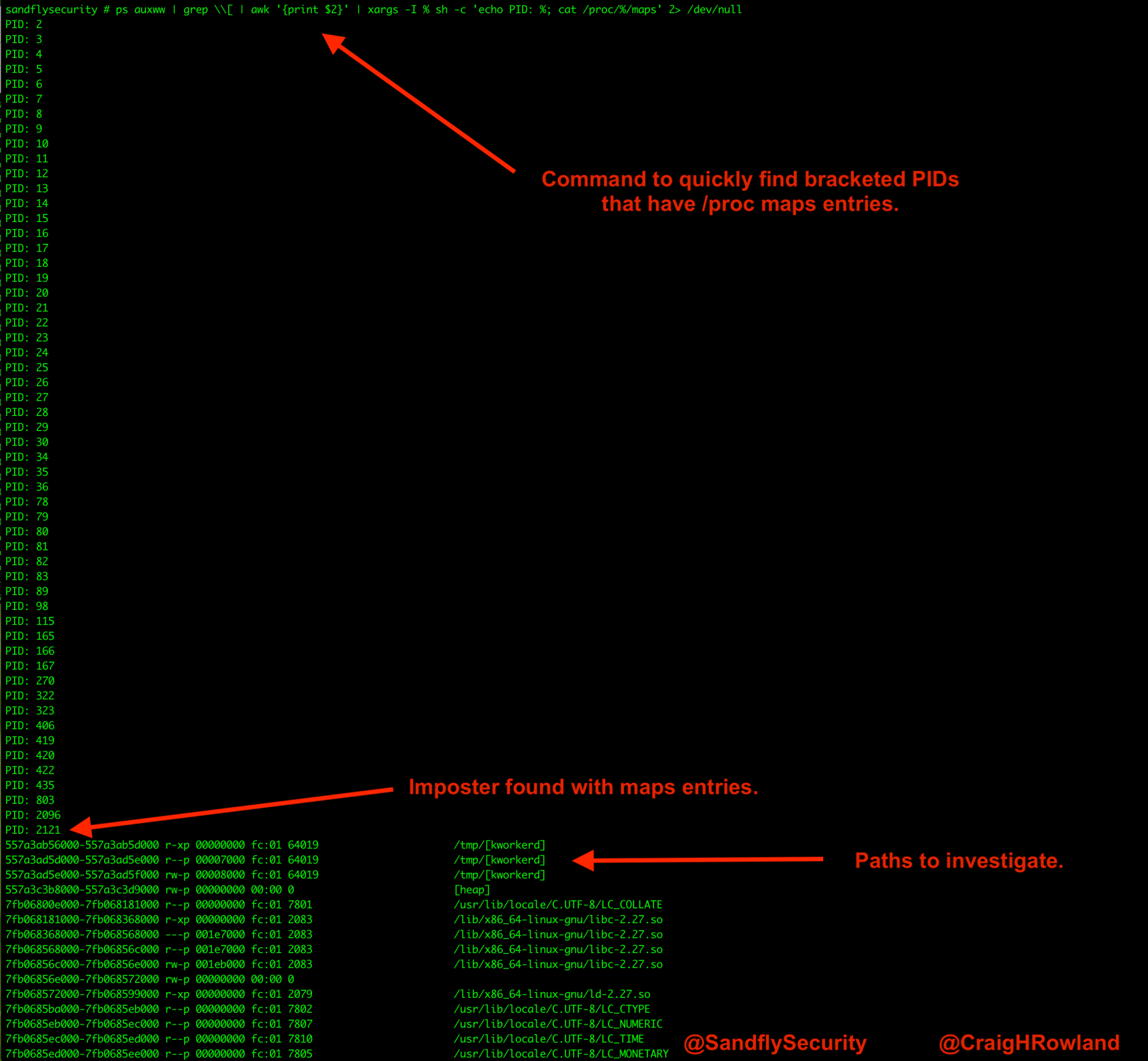 Finding Linux Kernel Masquerading with a Script