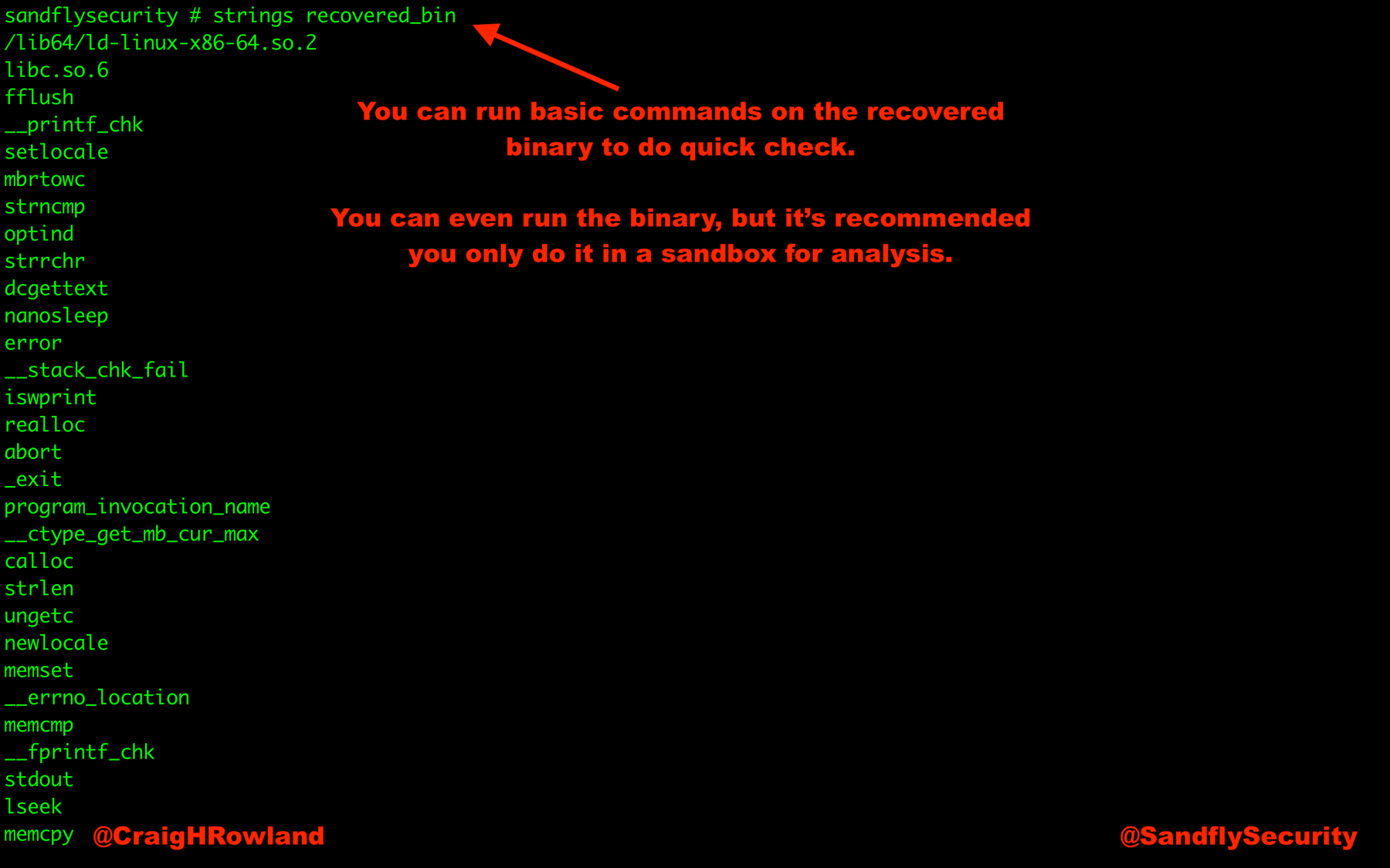 Linux Binary Analysis with Strings Command