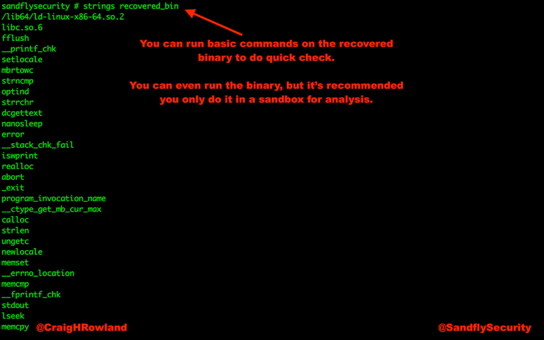 Linux Binary Analysis with Strings Command