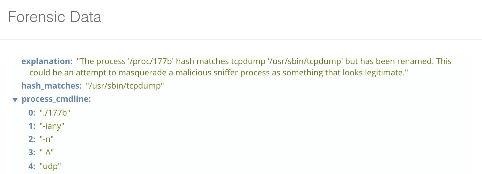 Sandfly spots a malicious tcpdump masquerading under a different name.