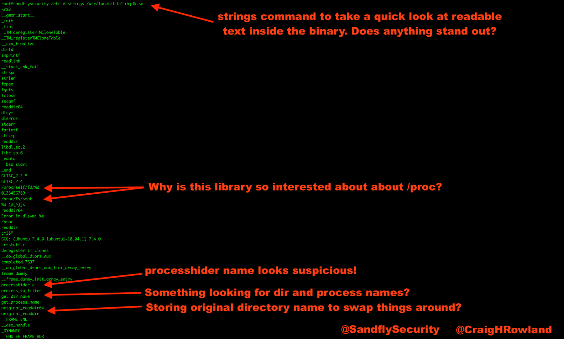 Strings Command to Investigate Suspicious Linux Binary