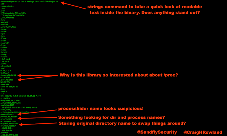 Strings Command to Investigate Suspicious Linux Binary
